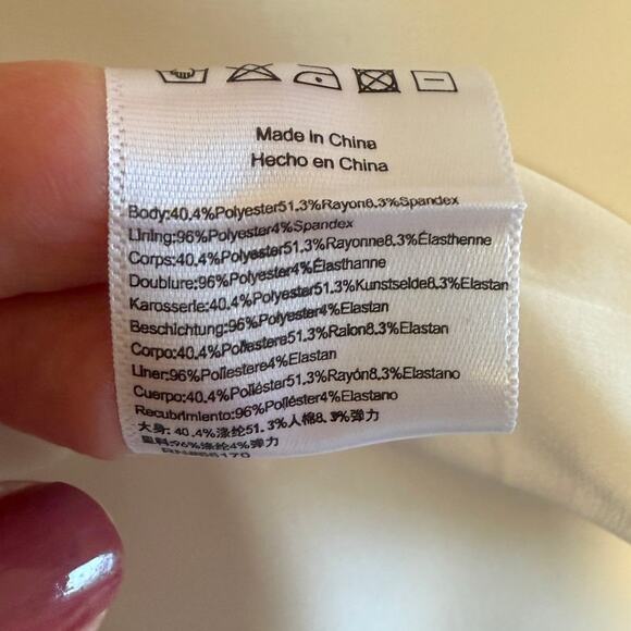 V. Chapman June Corset Jacquard Front-Slit Strapless Gown In Ivory Size 8 New - Picture 13 of 13